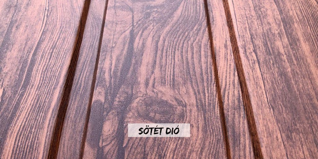 T8 sötét dió fa hatású kerítés szín